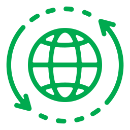 Global distribution icon supply chain